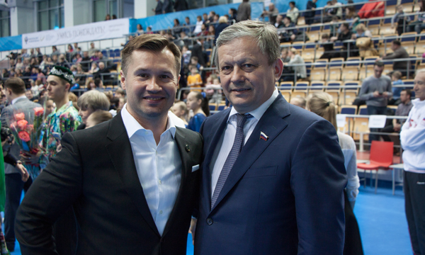 Марат Бариев принял участие в торжественном открытии чемпионата России по спортивной гимнастике в Казани