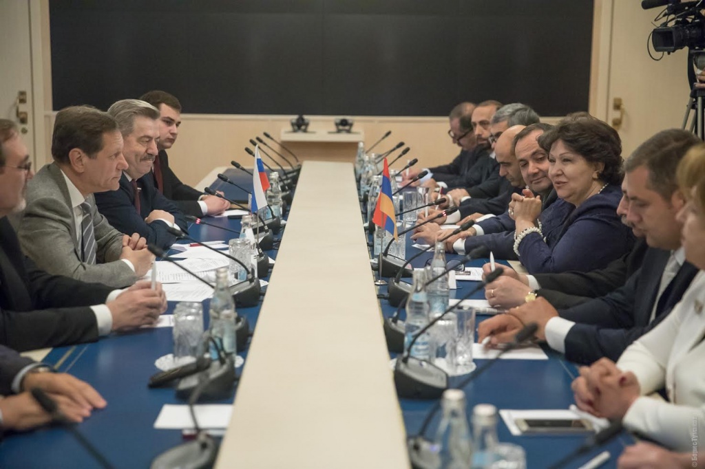 Встреча Александра Жукова с делегацией Национального Собрания Республики Армения