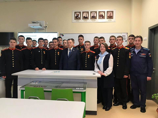Юрий Швыткин открыл три «Парты Героя» в Тульском суворовском военном училище
