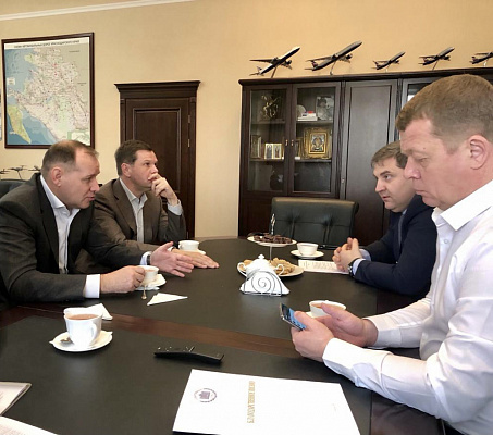 Дмитрий Ламейкин обсудил реализацию профильного нацпроекта в ходе встречи с министром транспорта и дорожного хозяйства Краснодарского края