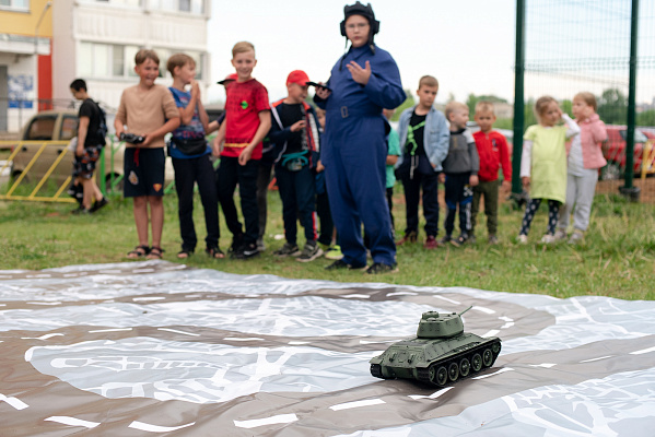 Дети Октябрьского района в игровой форме знакомятся с историей Великой Отечественной войны