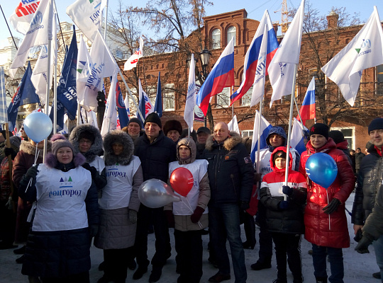 Андрей Барышев принял участие в митинге «Россия за мир!» 
