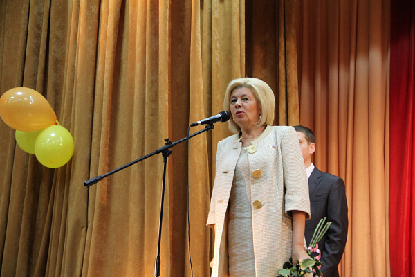 Наталия Пилюс поздравила учащихся и преподавателей Щекинского политехнического колледжа с Днем знаний