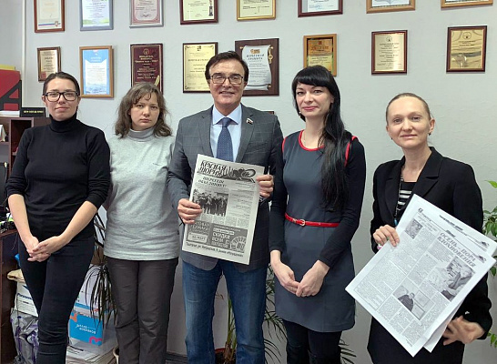 Александр Максимов встретился с журналистами районной газеты «Красная Шория»