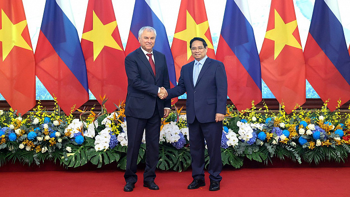 Прошла встреча Председателя ГД с Премьер-министром Республики Вьетнам Фам Минь Тинем