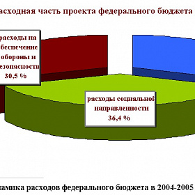 Справка об основных параметрах федерального бюджета на 2005 год